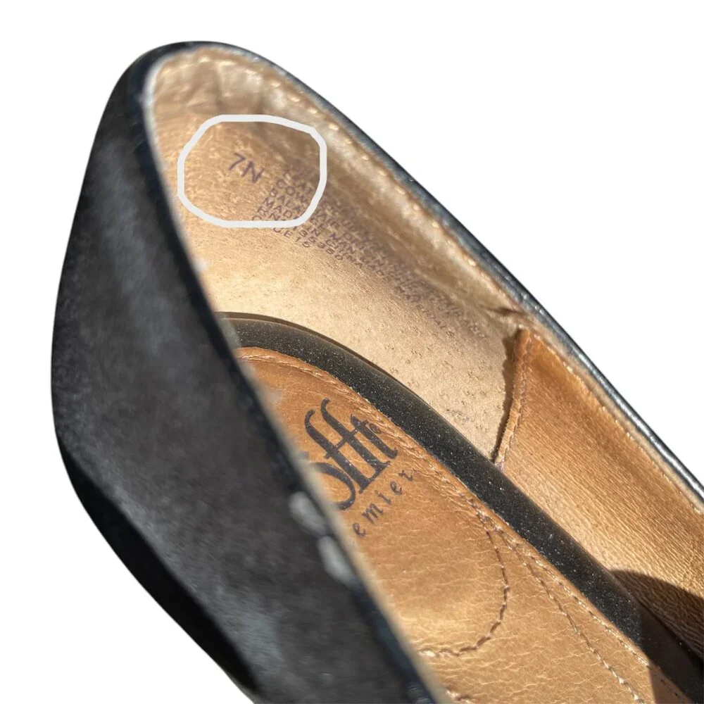 Leopard Calf‎ Hair Animal Print Black Leather Flats Loafers Söfft Sz.7